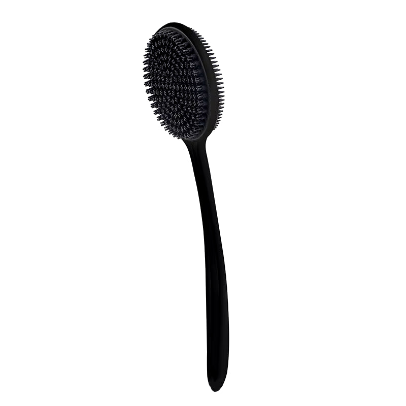 Silicone Back Scrubber for Shower, Bath Body Brush with Long Handle,Double Sided Shower Brush for Shower Exfoliating and Massage