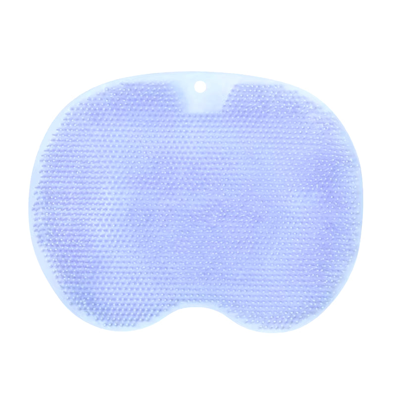 Wall Mounted Back Scrubber Shower Massage Pad Silicone Body Washer with Suction Cup Foot Mat Exfoliating Dead Skin for Adults